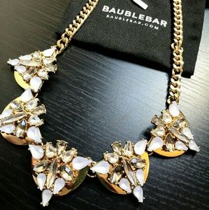 Baublebar Gold & Crystal Statement Necklace